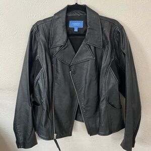 Simply Vera Vera Wang Black Leather Outerwear